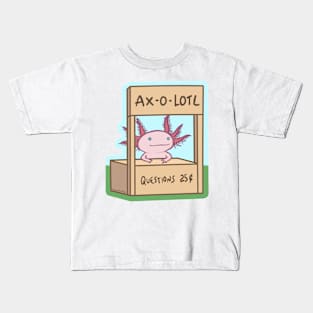 Axolotl ax-o-lotl Kids T-Shirt